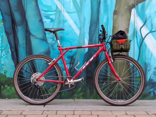 Red 1999 GT Timberline with 1x10 gearing, BLB Big Smoke bars and Schwalbe Billy Bonkers tyres