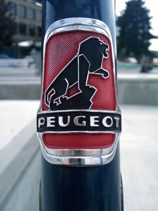 Peugeot bicycle head badge