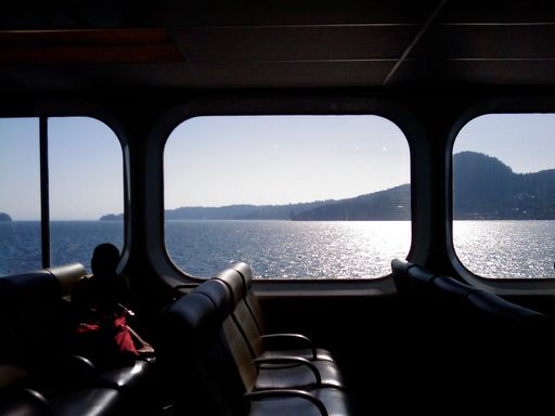 View from the ferry to Langdale