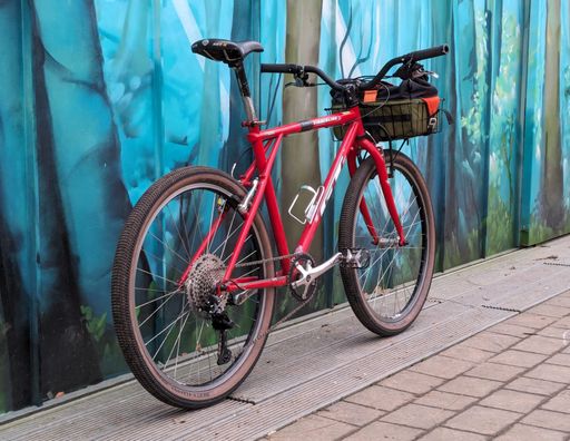 Red 1999 GT Timberline with 1x10 gearing, BLB Big Smoke bars and Schwalbe Billy Bonkers tyres